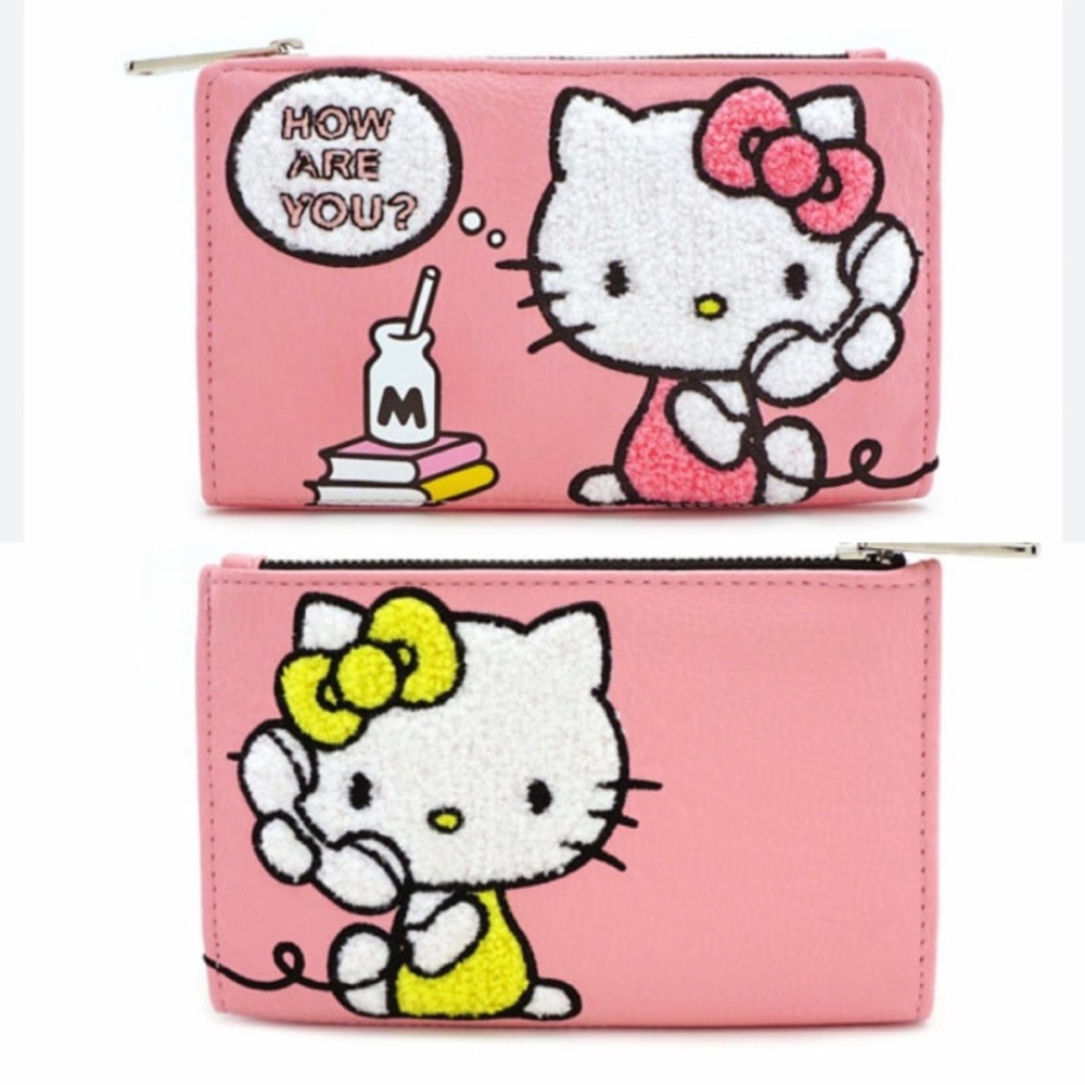 RARE Loungefly x Sanrio Hello Kitty Mimmy Call Me 📞 Bifold Wallet